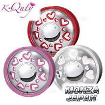 MONZA モンツァ K-Quty ケー・キューティ (4本セット) 4.5J x 15 インセット+43 PCD100 4穴 レッド/ポリッシュ (KQUTY-451543-RP-4S_画像1