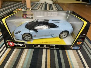 【希少】ブラーゴ ランボルギーニ ムルシエラゴ　　ロードスター ゴールドコレクション　burago murcielago roadster gold collection 1/18