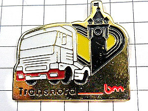  pin badge * white large truck car * France limitation pin z* rare . Vintage thing pin bachi