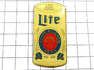 ピンバッジ・ライト酒ビール缶◆フランス限定ピンズ◆レアなヴィンテージものピンバッチ