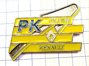  pin badge * Renault car PK arrow seal * France limitation pin z* rare . Vintage thing pin bachi