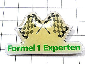  pin badge *F1 checker flag car * France limitation pin z* rare . Vintage thing pin bachi