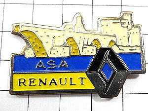  значок * Renault машина Avy nyon.* Франция ограничение булавка z* редкость . Vintage было использовано булавка bachi