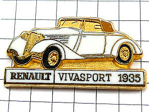  значок * Renault. машина 1935 год * Франция ограничение булавка z* редкость . Vintage было использовано булавка bachi