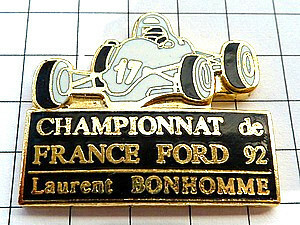 ピンバッジ・フォード17番レースの車◆フランス限定ピンズ◆レアなヴィンテージものピンバッチ