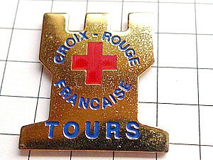 ピンバッジ・フランスの赤十字社◆フランス限定ピンズ◆レアなヴィンテージものピンバッチ