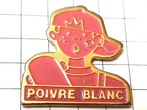  pin badge * man van saw kou child clothes * France limitation pin z* rare . Vintage thing pin bachi