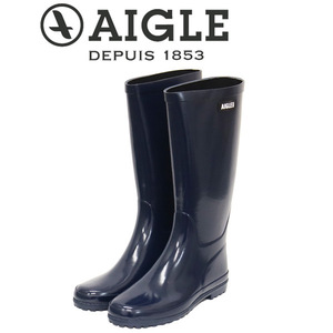 AIGLE (エーグル) ZZFS056 ELIOSA エリオサ レディース ロング ラバーブーツ 007 MARINE A AGL044 36-約23.0cm