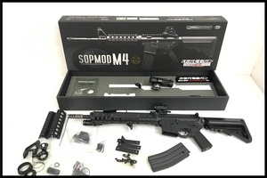 東京)東京マルイ SOPMOD 次世代電動ガン カスタム品 ライト/ドットサイト付