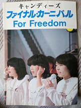 キャンディーズ　ファイナルカーニバル For Freedom パンフレット　1978年　超希少　伊藤蘭　田中好子　藤村美樹_画像1