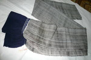  man silk spring summer unusual obi unused aperture stop & gray series weave pattern . night good . good 