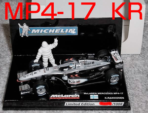 ミシュラン別注 1/43 マクラーレン メルセデス MP4/17 ライコネン 2002 McLaren MERCEDES 