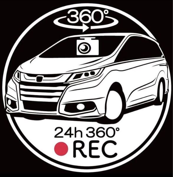 オデッセイ ドラレコ ドライブレコーダー ステッカー カラー変更可能ふ
