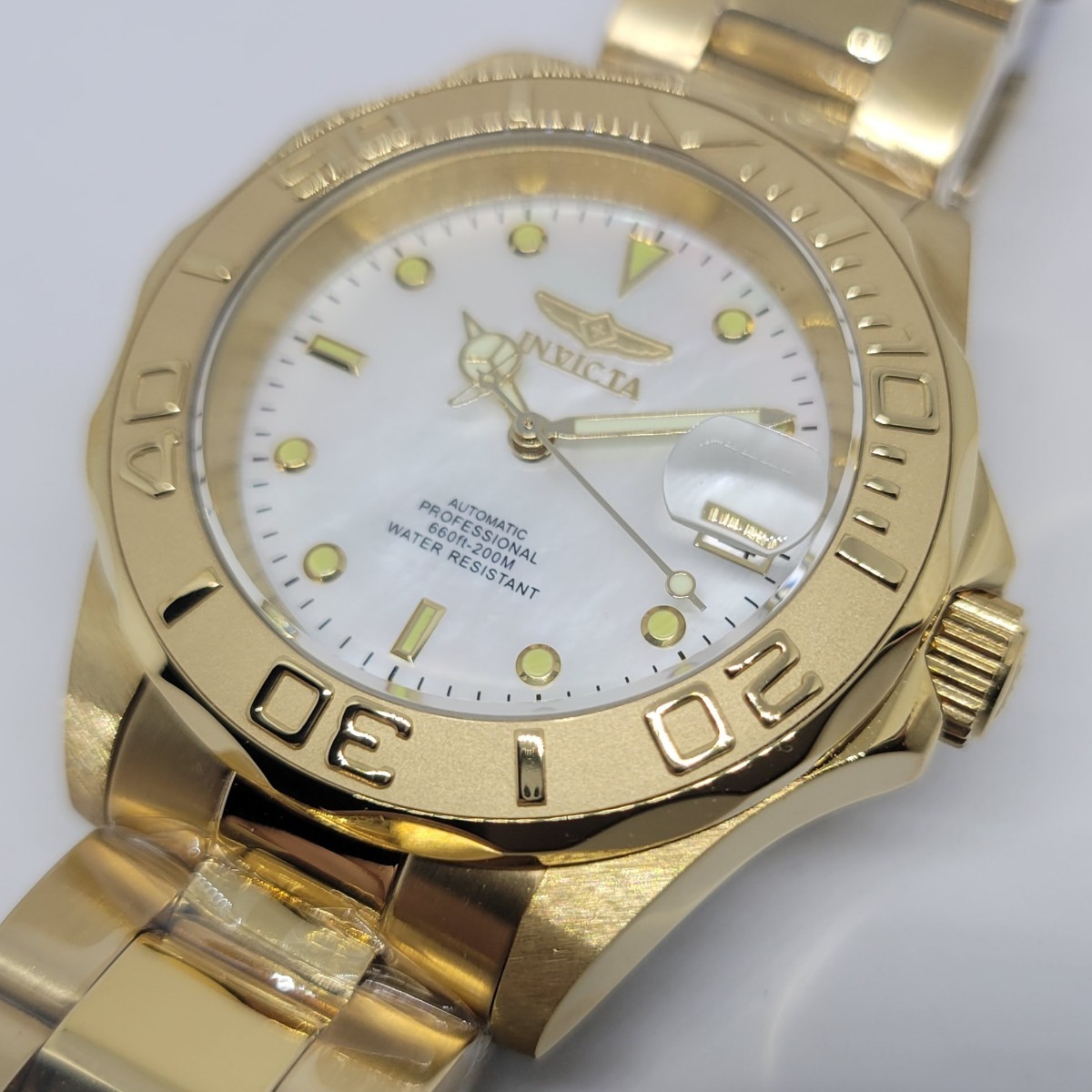 圧倒的ド迫力☆映えるゴールド INVICTA Sea Hunter 34595