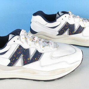 YF13834 NEW BALANCE ニューバランス M5740FD1 スニーカー USED加工 US9.5/27.5cm 未使用の画像4