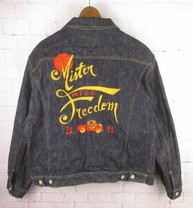 MAJ21719 SUGAR CANE シュガーケーン MISTER FREEDOM ミスターフリーダム デニムジャケット 44 極美品