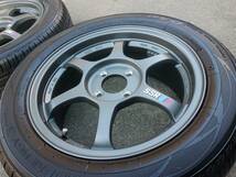 絶版！軽量！SSR TYPE C タイプC 15インチ 6.5J OFF+43 4H PCD100 195/55R15 2本 美品！ロードスター ヴィッツ マーチ コンパクトカー等に_画像4