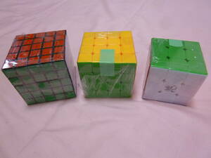  メーカー不明 ルービックキューブ 3×3　4×4　5×5　3個セット 未使用品 取説なし 知育玩具
