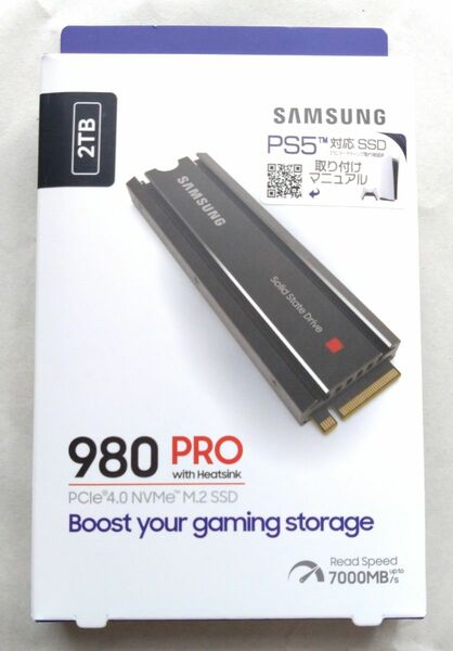 Samsung【PS5動作確認済み】Samsung 980 PRO 2TB ヒートシンクモデル MZ-V8P2T0C/IT