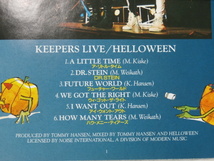 ＜美品＞　ハロウィン　HELLOWEEN　 /　KEEPERS LIVE　　　国内正規セル版_画像6