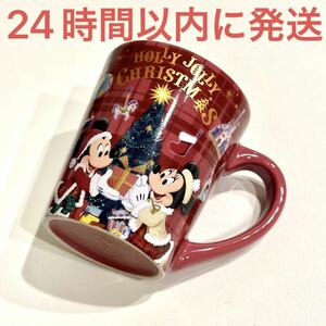 新品未使用☆東京ディズニーリゾート限定 スーベニア マグカップ コップ クリスマス 2022 赤 レッド チェック