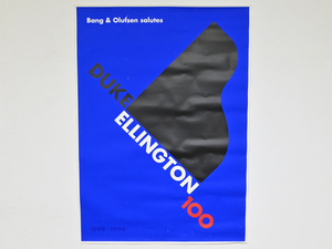  Denmark Bang&Olufsen *Duke Ellington 100~ silk screen poster Per Arnoldi/ Duke Erin ton Jazz B&O Northern Europe Wegner 