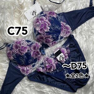 蒼C75★ ブルーミングレディローズローズブラショーツセット★ 蒼パープル★蒼特別価格