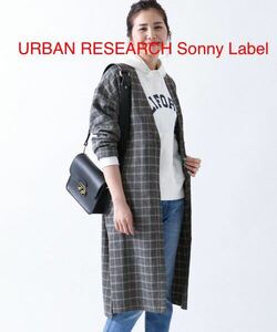 未使用★URBAN RESEARCH Sonny Labelチェックロングコート