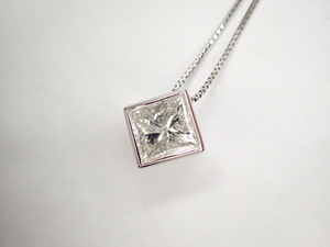 美品 Pt850×Pt900 大粒!ダイヤ1.511ct(G-I1) ネックレス