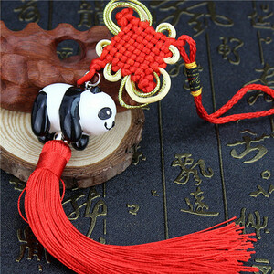 10463 Panda Китайский узел Внутренний ремешок Китайский кисточка Орнамент Счастливый узел Китайский узел　