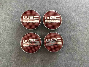 ★WRC WORLD RALLY★T1★ ホイールセンターキャップ ハブキャップカバー 車用 4個セット 外径60mm