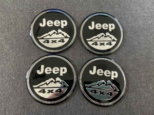 ★ジープ JEEP★428★ホイールセンターキャップシール ハブキャップシール 車用 4枚セット 直径56mm