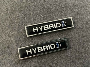 ★HYBRID★38★ ステッカー エンブレム デカール プレート スクラッチを隠す シール装飾 バッジステッカー 2枚セット