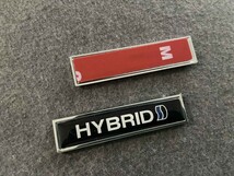 ★HYBRID★38★ ステッカー エンブレム デカール プレート スクラッチを隠す シール装飾 バッジステッカー 2枚セット_画像3