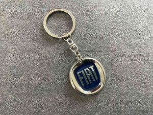 * Fiat FIAT* blue * key holder made of metal car Logo key ring feeling of luxury car key accessory 