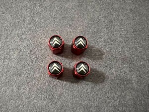 * Citroen CITROEN*474* red * car tire valve cap cover 4 piece set hexagon air valve cap valve(bulb) no nozzle cover 