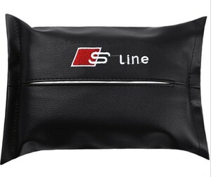 ★アウディ Sline Audi★04★ 車のティッシュ ティッシュケース 収納ポケット　車のティッシュボックス ティッシュ収納