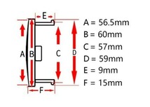 ★メルセデス・ベンツ B★T331★ ホイールセンターキャップ ハブキャップカバー 車用 4個セット 外径60mm_画像8