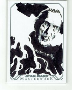 [Count Dooku/du- Koo ..]2015 Topps Star Wars Master Work sketch card 