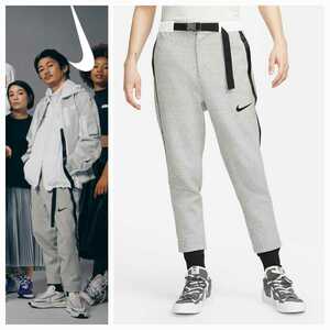 【新品未使用】sacai × NIKE サカイ ナイキ Fleece Pants フリース パンツ スウェット CZ4698-063 グレー 灰 M 窪塚着用