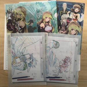 テイルズ オブ エクシリア ufotable15周年展 複製原画クリアファイル ミラ ジュード アルヴィン 一番くじ TALES OF XILLIA 合計６枚(C8467)