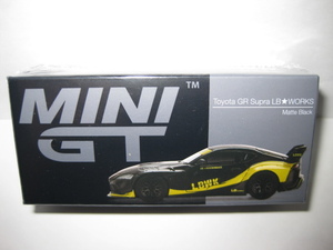 MINI GT 1/64 トヨタ GR スープラ LB★WORKS マットブラック LHD
