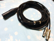 HEDD Audio HEDDPhone 用ケーブル 7N OCC 純銅 八芯 XLRコネクタ 4ピン 200cm 長め ( 4.4mm5極 6.3mm XLR 3ピン 3.5mm3極 変更可)_画像1