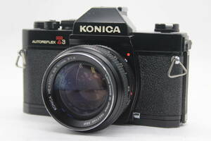 【返品保証】 コニカ KONICA AUTOFLEX T3 ブラック HEXANON AR 50mm F1.4 ボディレンズセット C3542