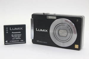 【返品保証】 パナソニック Panasonic Lumix DMC-FX500 ブラック 25mm Wide バッテリー付き コンパクトデジタルカメラ C3803