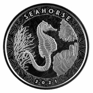 [Гарантия / Капсула] 2021 (Новый) Самоа "Татсуно -Тоулин Морской конь" Чистое серебро 1 унция серебряная монета