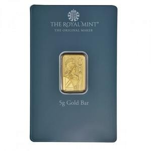 [ written guarantee attaching .] ( new goods ) England [ Britannia * birthday design ] original gold 5 gram bar 