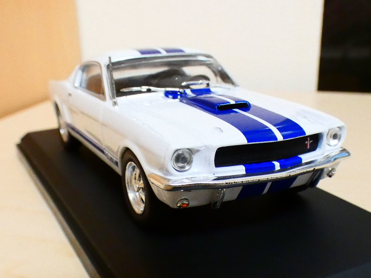 1/18ミニカー シェルビー マスタングGT350 ブルー/ホワイト ストライプ