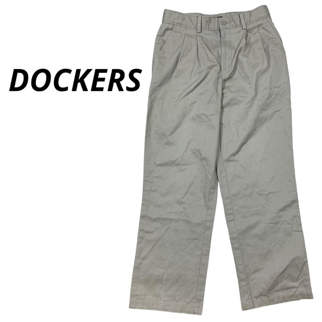 Levi's DOCKERS ノータックブラックチノ 32/30 ドッカーズ 美品