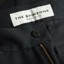 K6608f49　▼THE SHINZONE シンゾーン▼　クロップドフレアパンツ ブラック 34 / 黒 スリムフレア ツイルパンツ 20AMSPA01 春夏_画像5